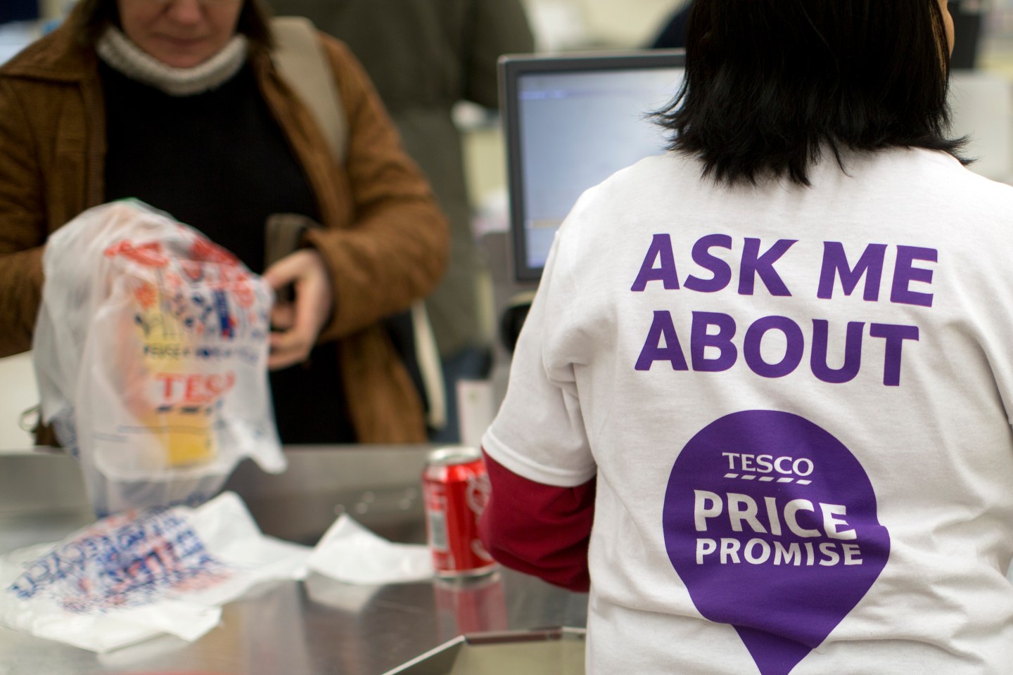 Inside A Tesco Plc Supermarket