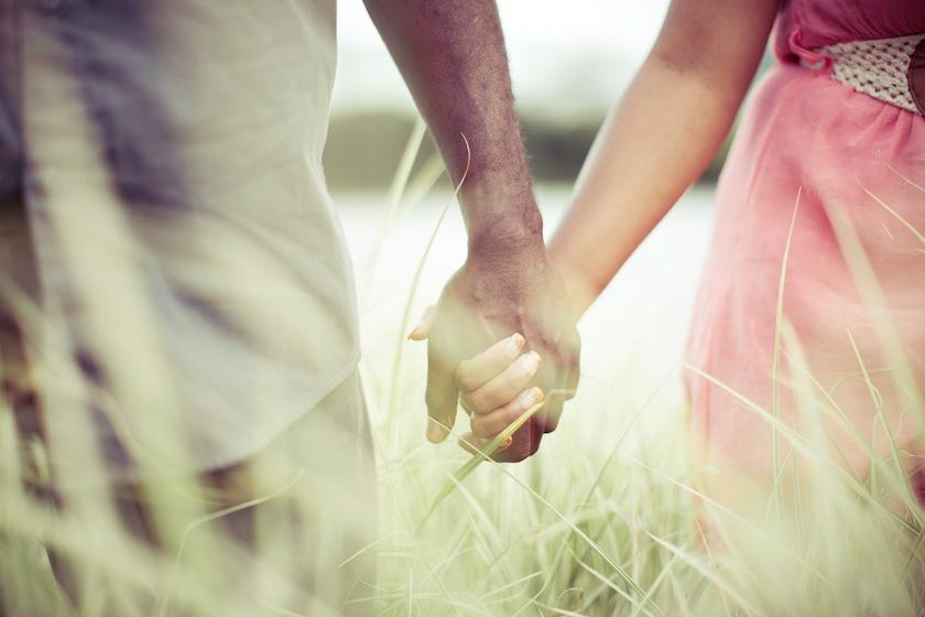 holding hands