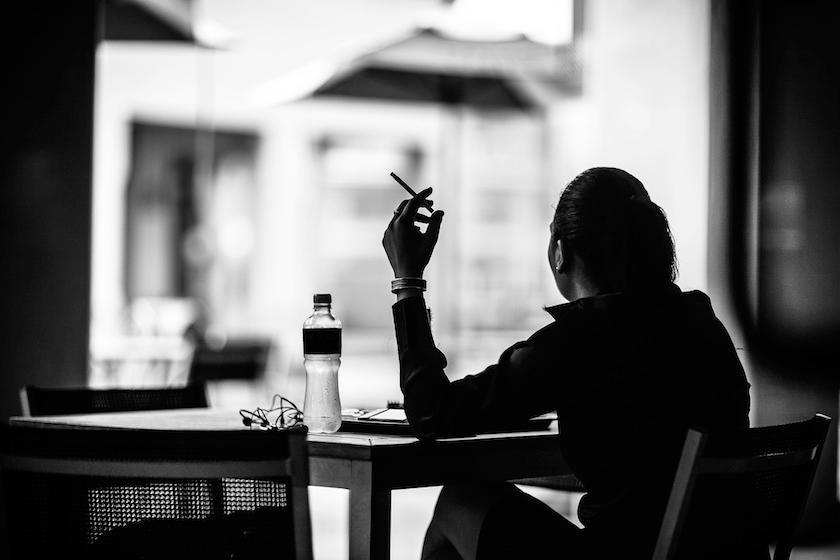 smoking woman cigarette