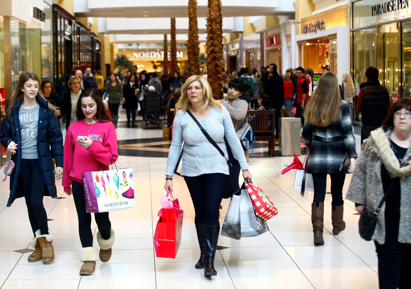 Shoppers Take Advantage Of Black Friday Deals