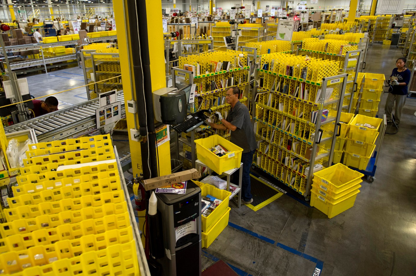 Operations Inside the Amazon.com Fulfillment Center On Cyber Monday