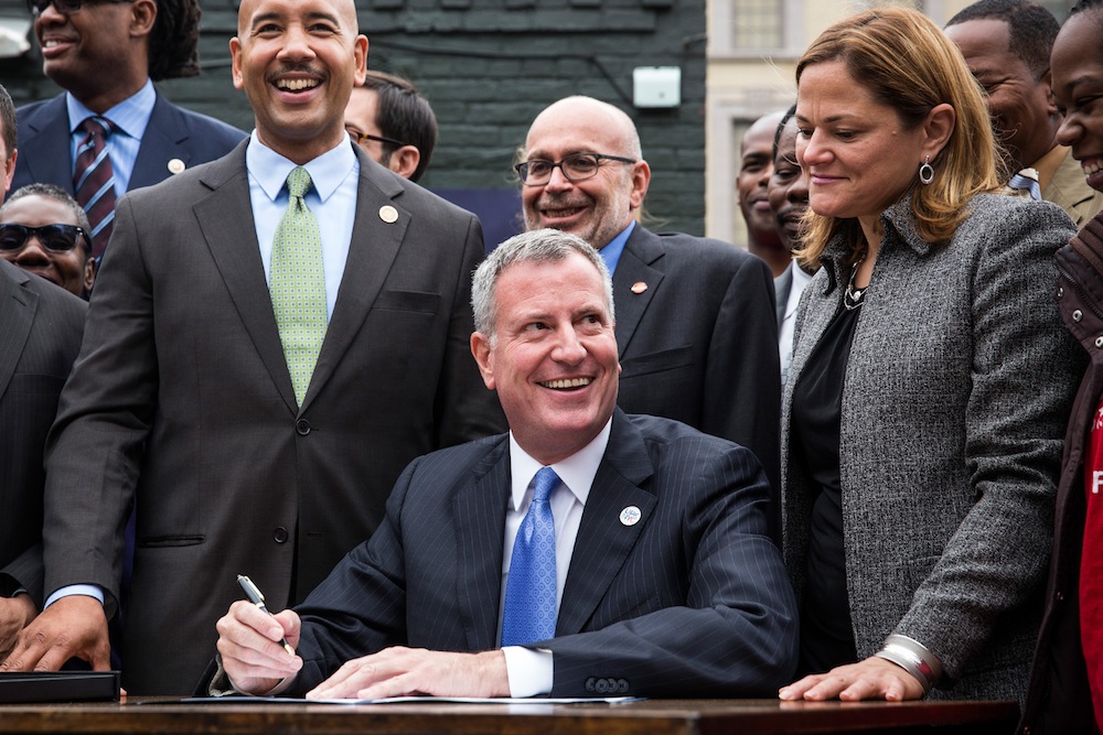 Mayor De Blasio Announces Executive Order Raising Living Wage