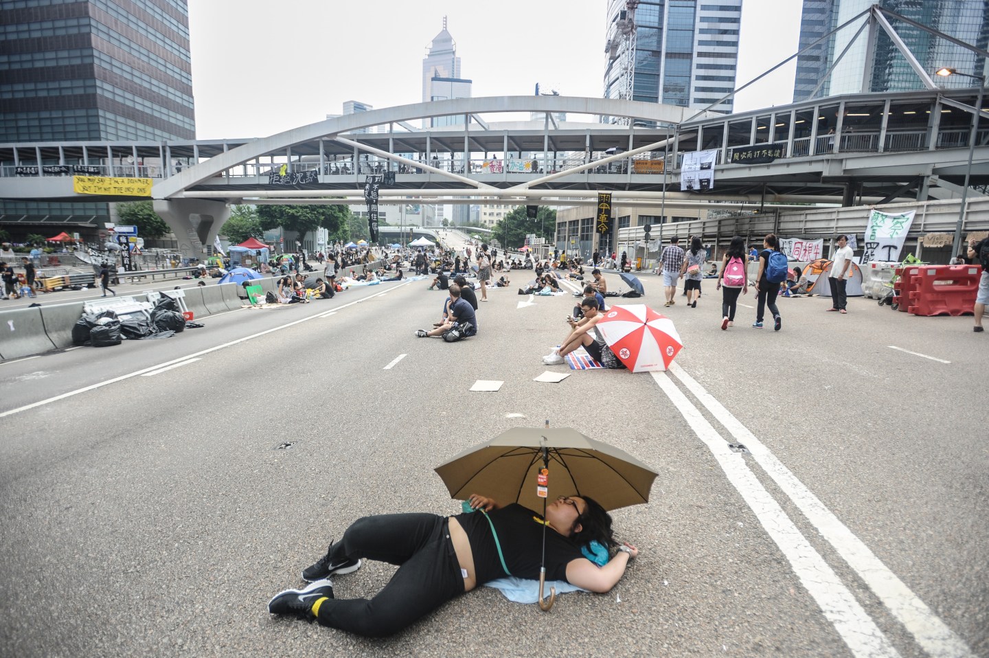 Pro-democracy demonstrations continue in Hong Kong