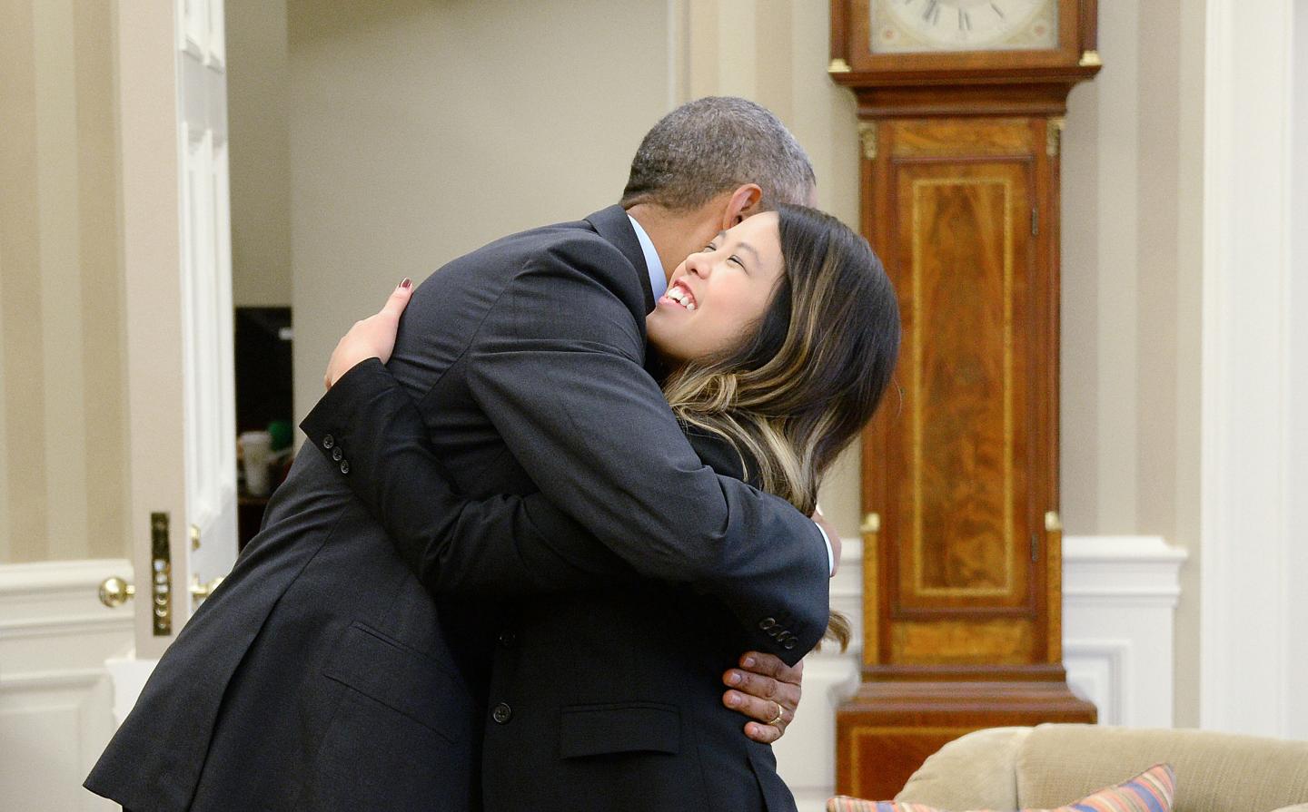 President Obama Meets With Dallas Nurse Nina Pham After Her Release From NIH