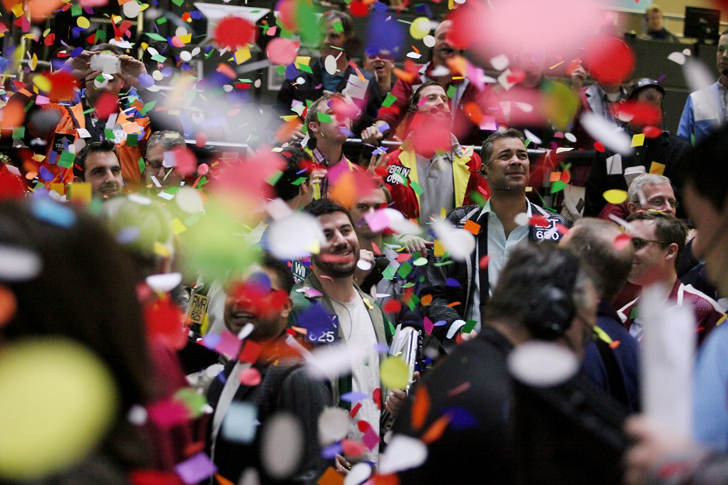 CME Group Ends Year With Trading Floor Confetti Drop