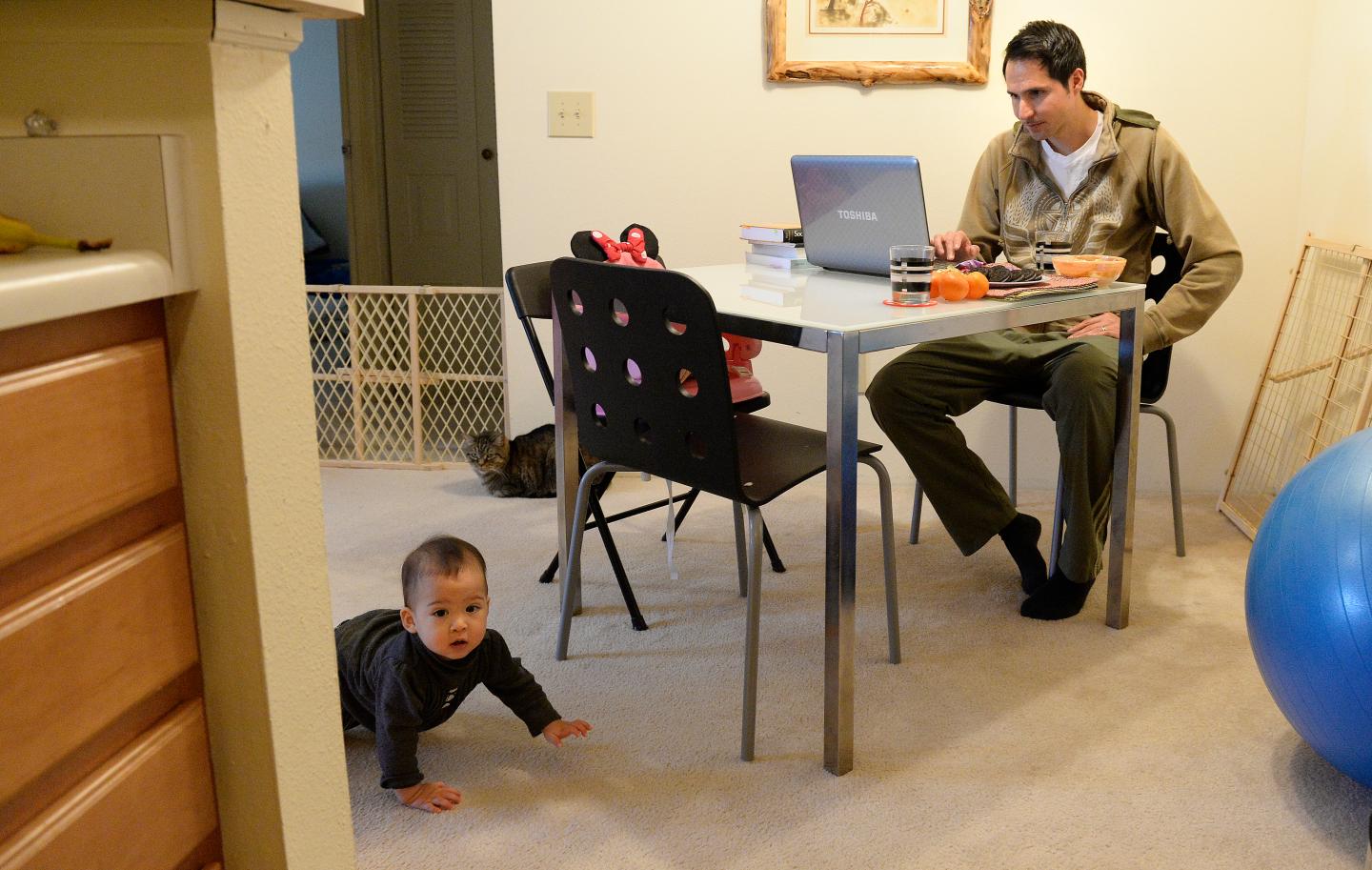 Dad, grad student and Working America Student Worker Coalition member Edgar Acosta.