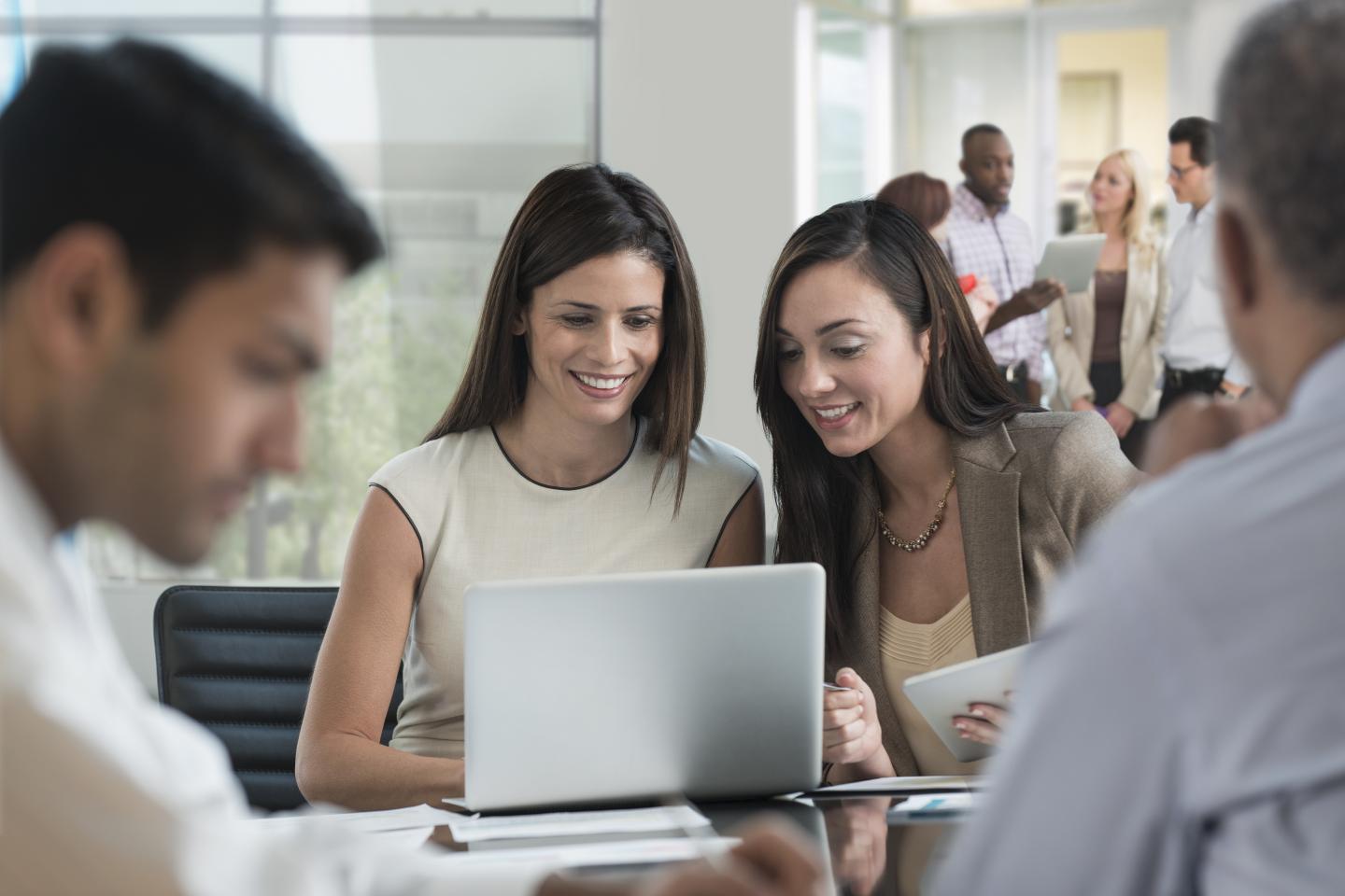 Business people working together in office
