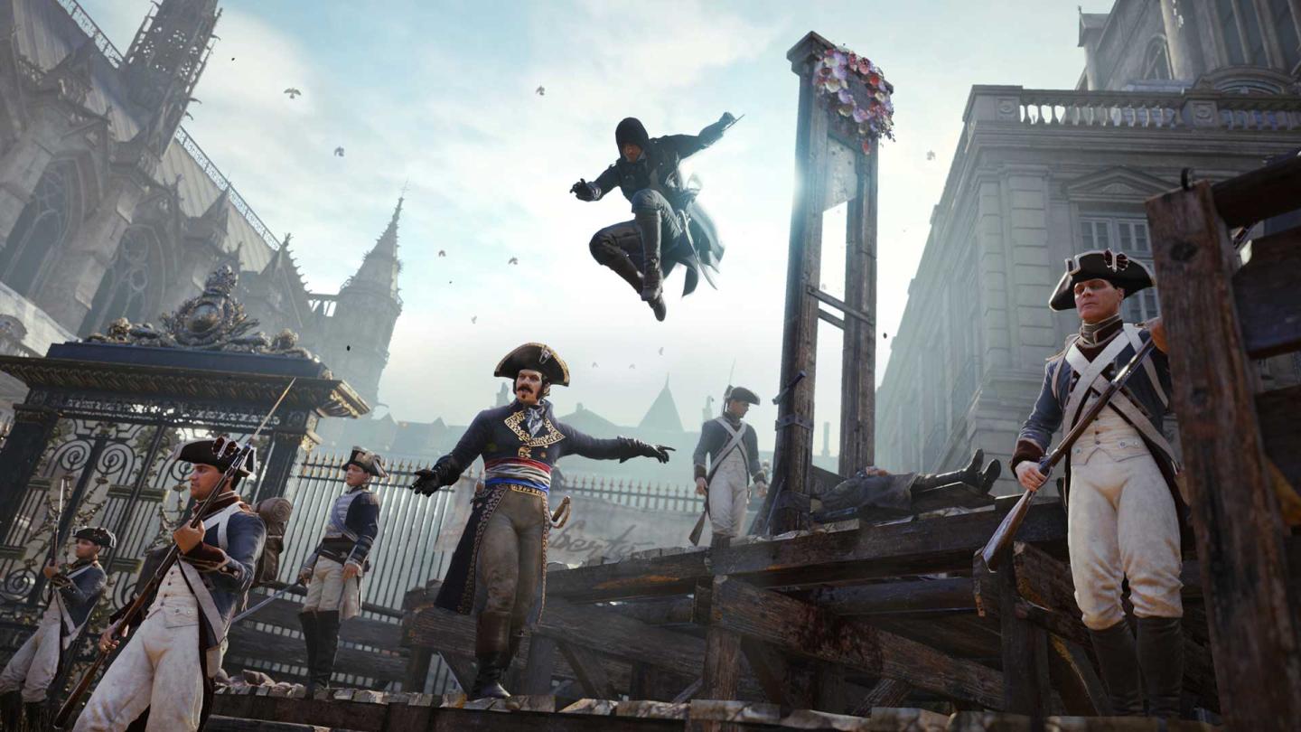 A screenshot from Assassin's Creed Unity, by Ubisoft.