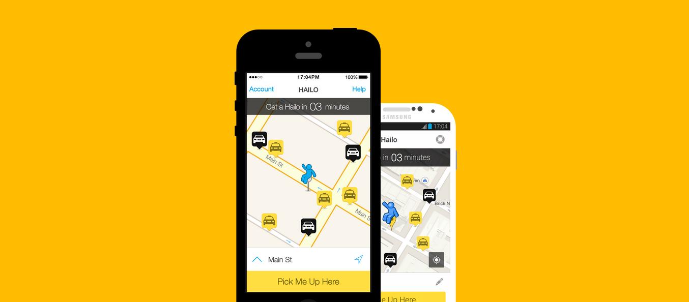 The Hailo mobile application.