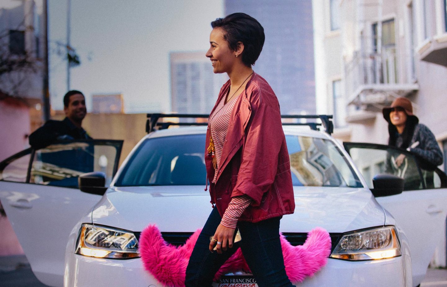 Lyft car passenger San Francisco