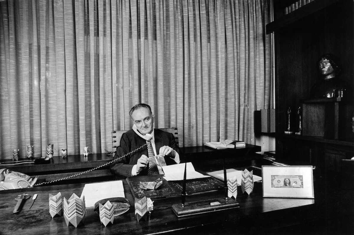 Michele Sindona In His Office