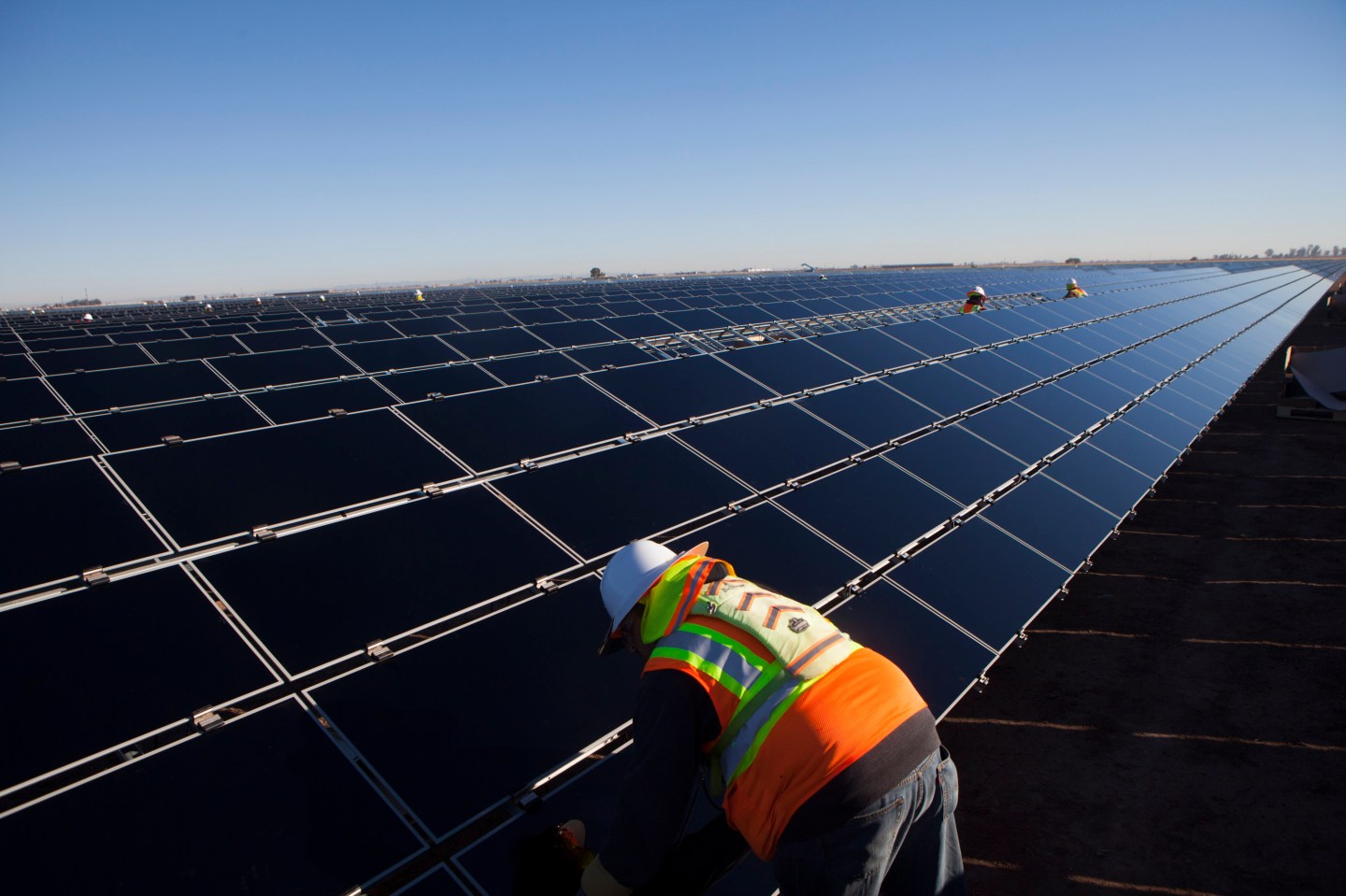 Construction At The Tenaska Imperial Solar Energy Center South Project