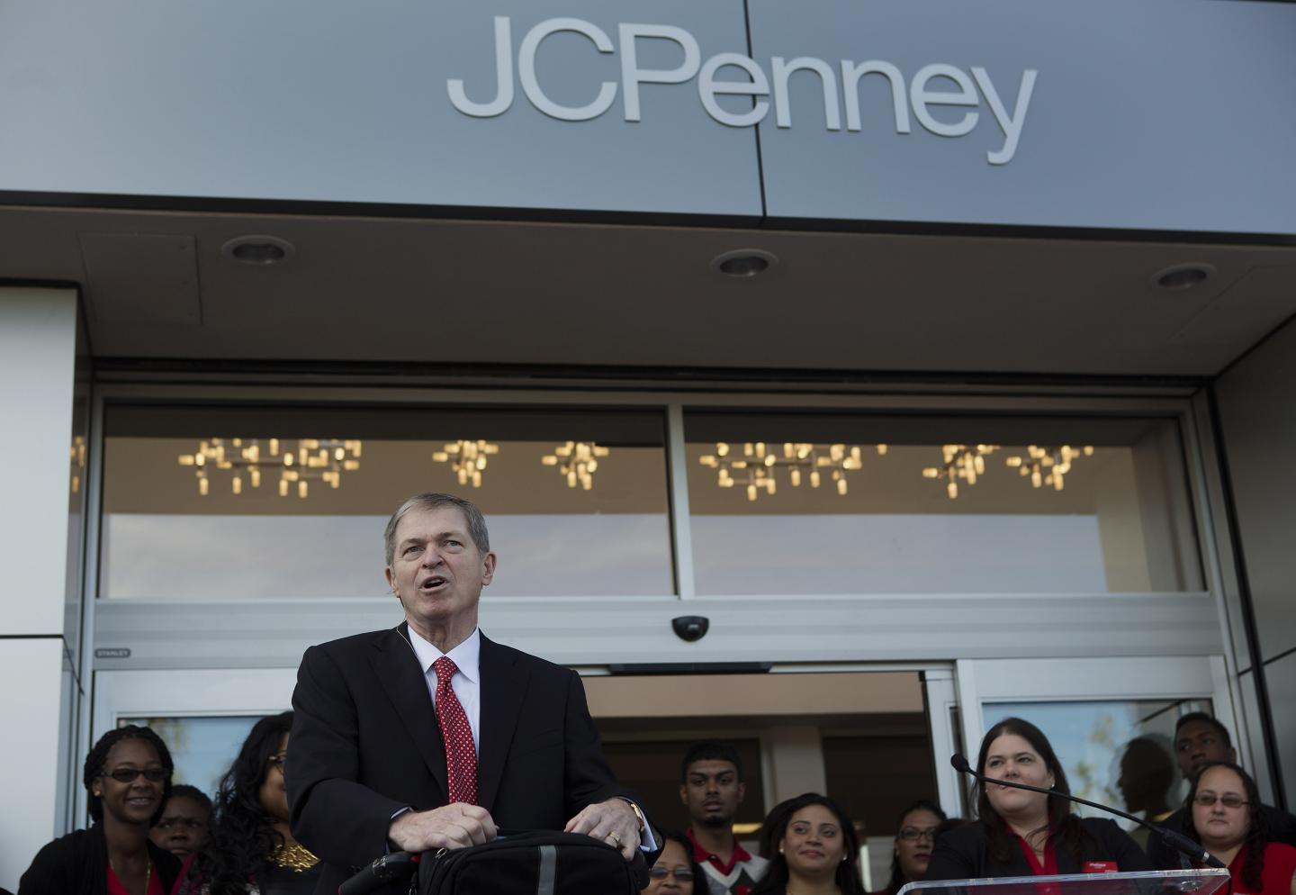 Shoppers During The Grand Opening Of A J.C. Penney Co. Store In Brooklyn