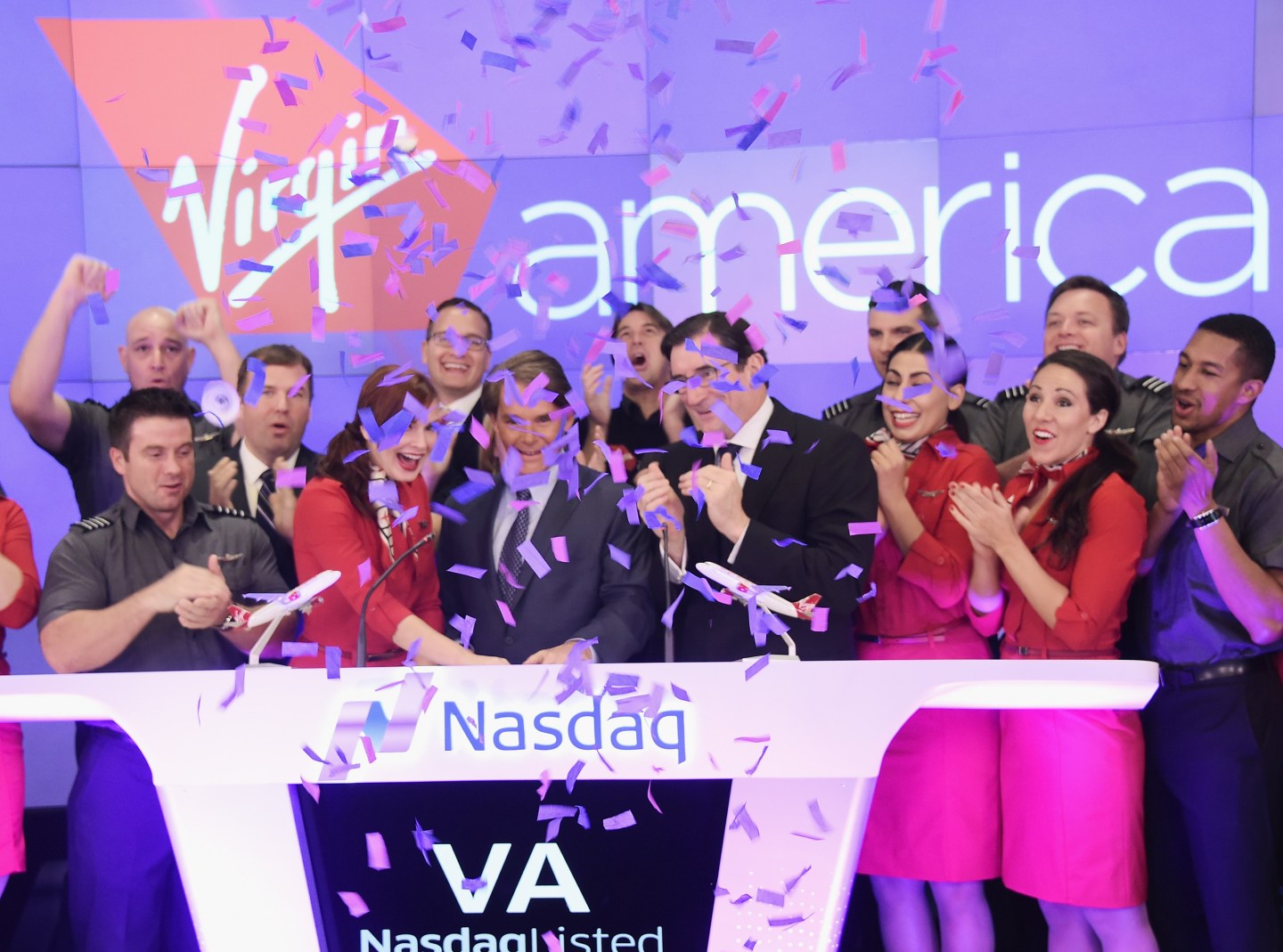 Virgin America Airline Debuts On Nasdaq Exchange