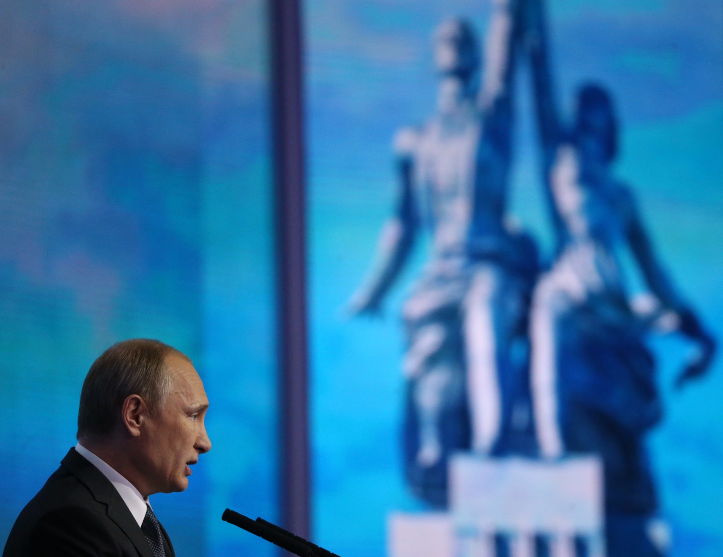 Russian President Vladimir Putin Attends United People's Front Forum