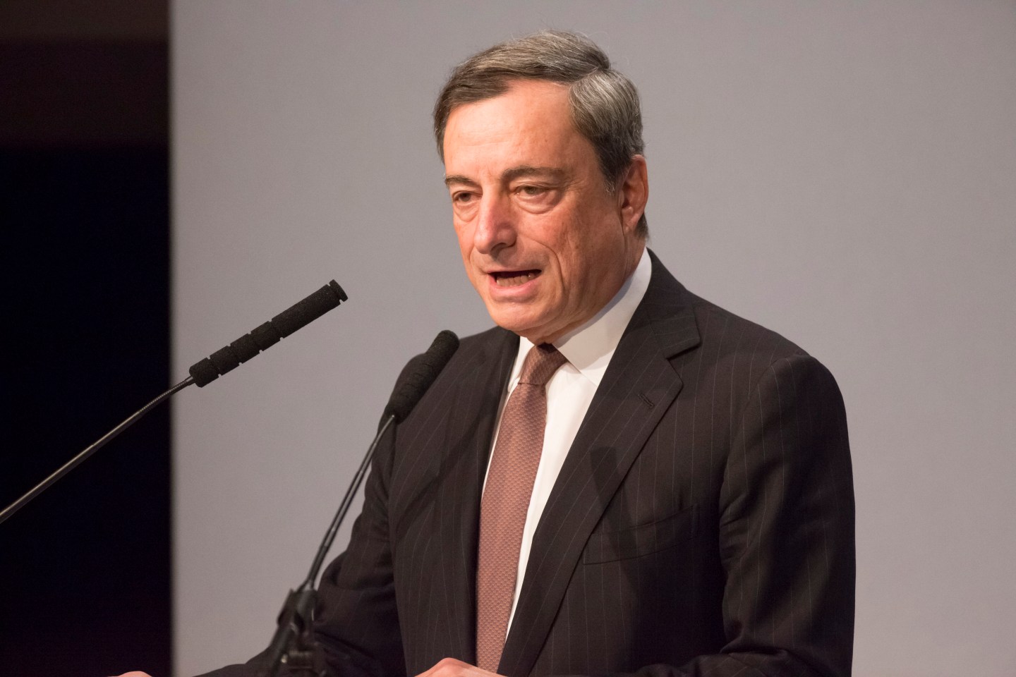 European Central Bank President Mario Draghi And Other Key Speakers At The European Banking Congress