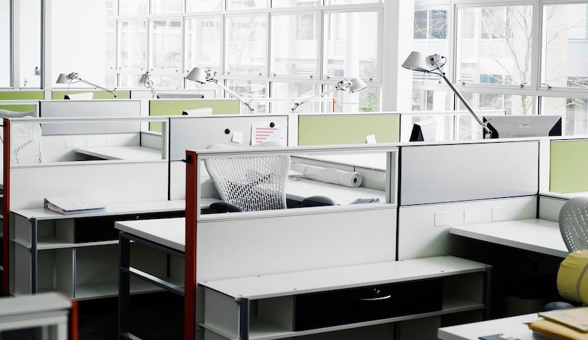 empty cubicles office