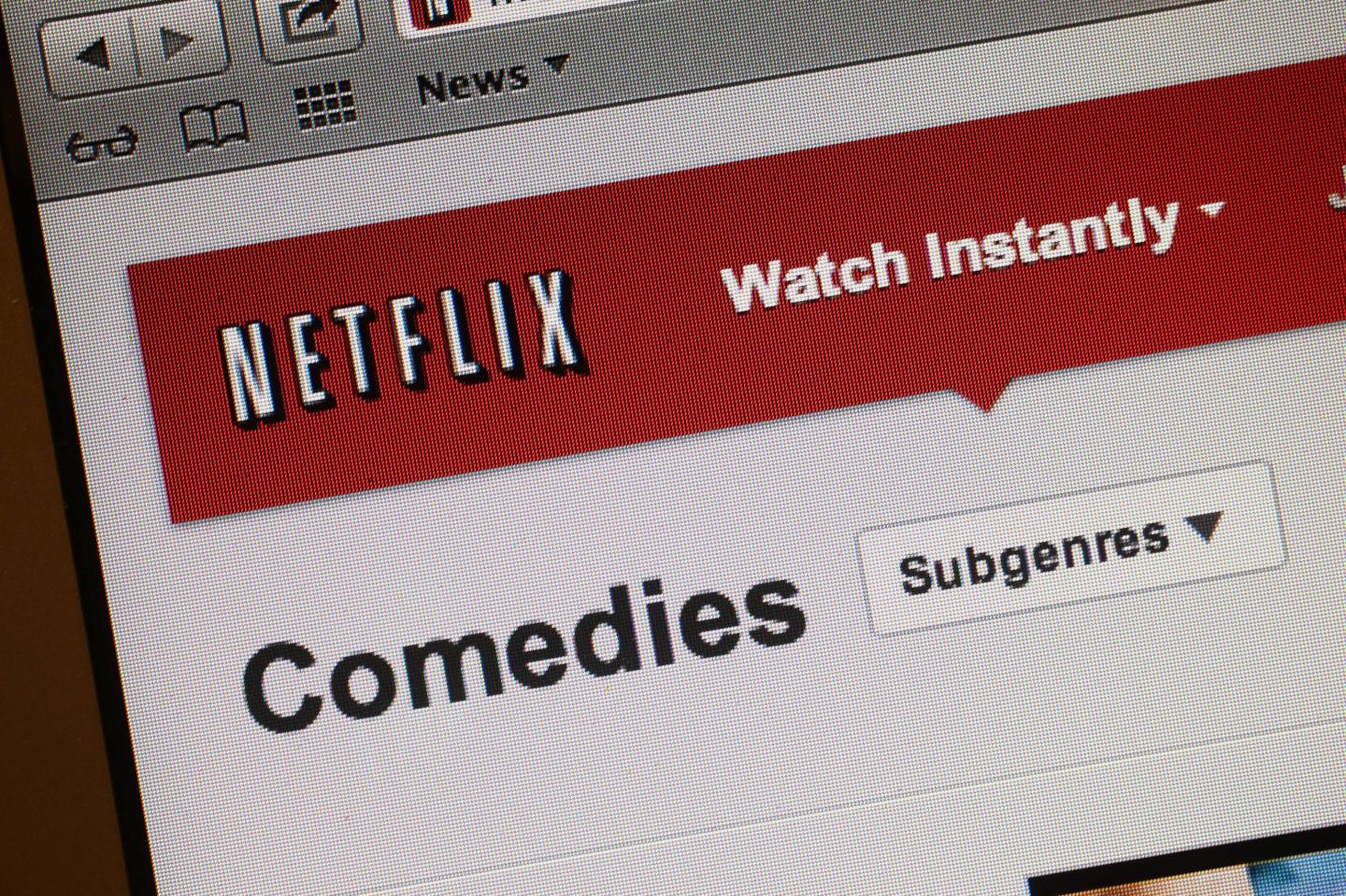 Netflix Inc. Website As Company Announces It Will Raise Capital "As Needed" to Fund Original Programs