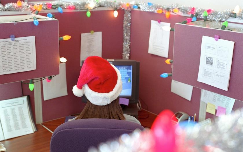 santa hat desk