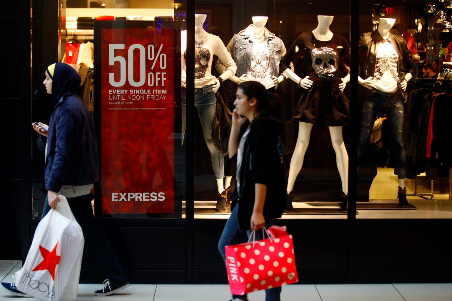 Shoppers Take Advantage Of Black Friday Deals