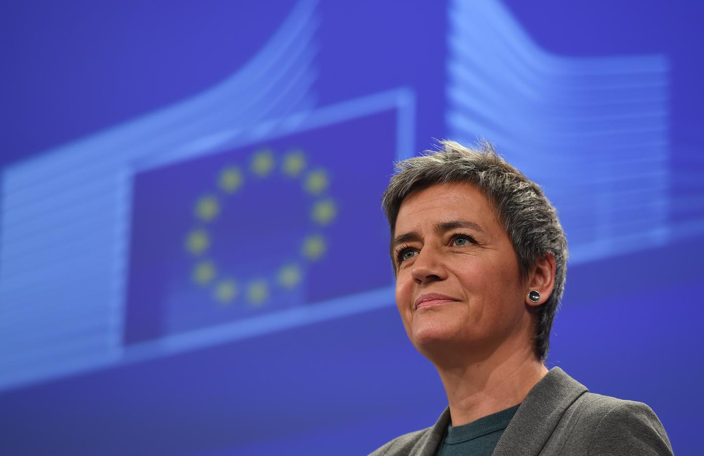 BELGIUM-EU-COMPETITION-VESTAGER