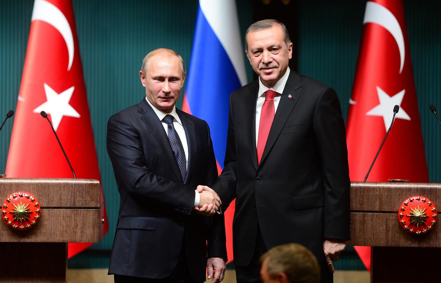 Press conference of Erdogan and Putin in Ankara