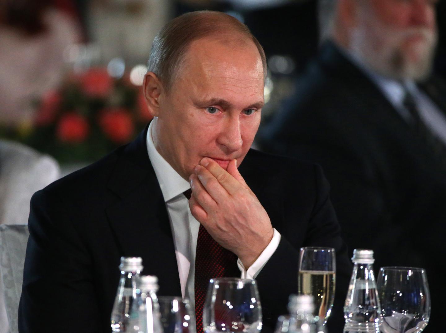Vladimir Putin Speaks At Russian Geographic Society