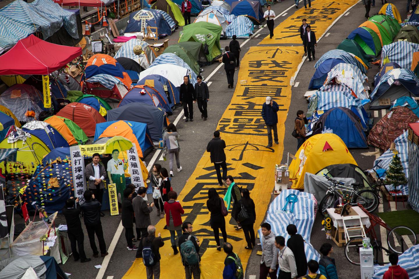 Images of The Admiralty Protest Site Ahead of Police Clearance Tomorrow