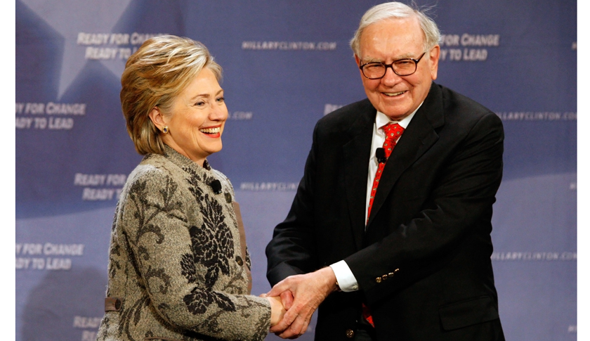 Hillary Clinton Meets With Investor Warren Buffett