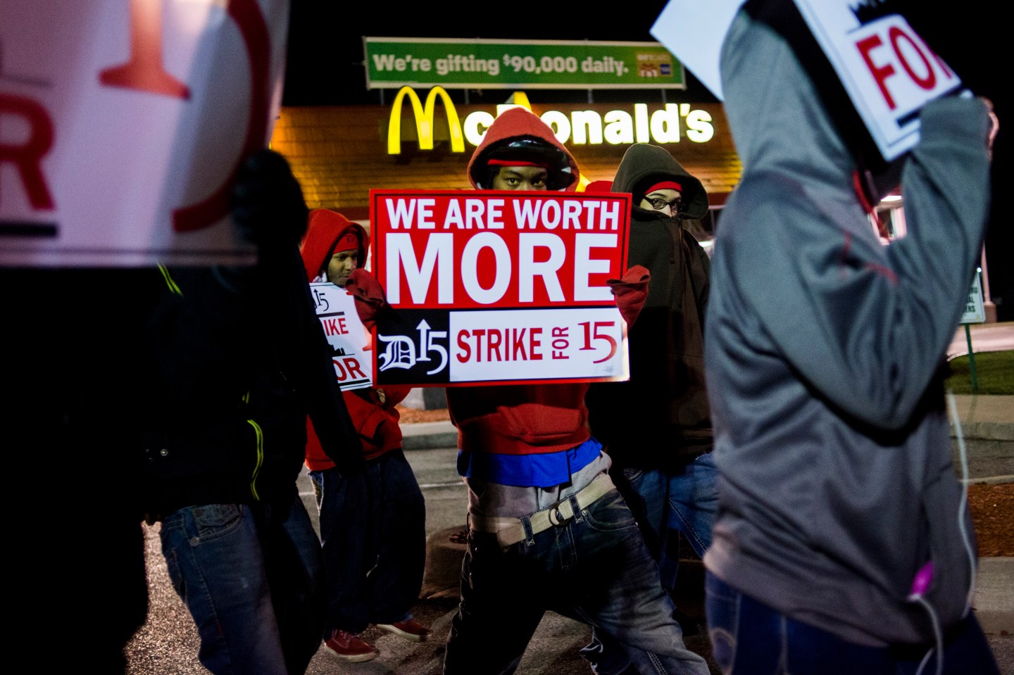 FAST FOOD PROTESTS