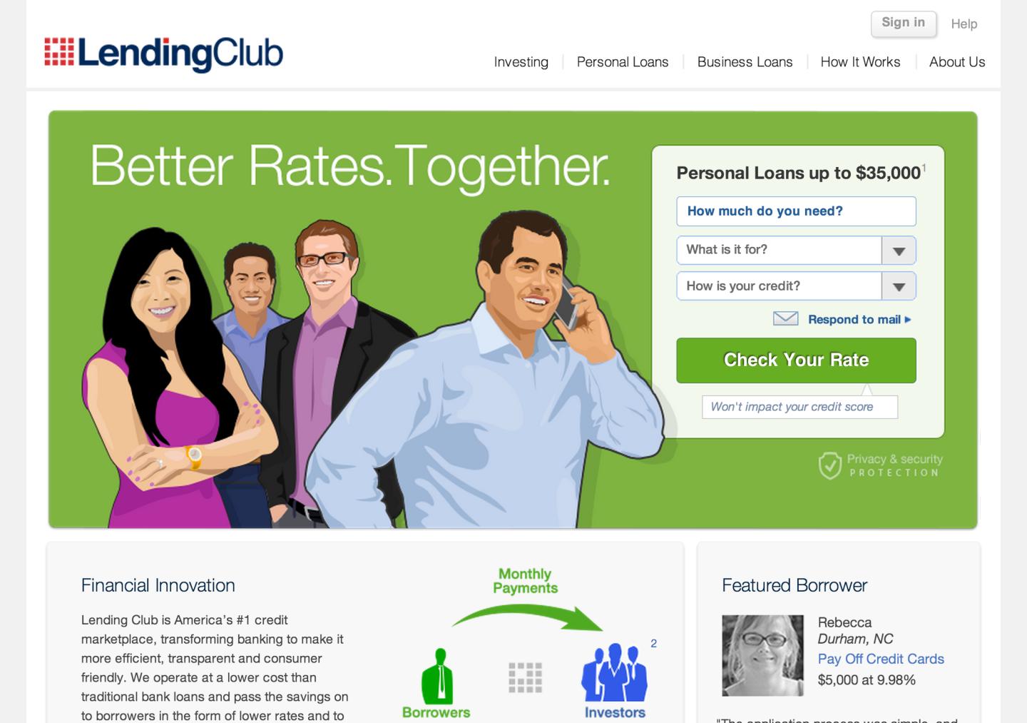 LendingClub Shares Tumble to a Record Low