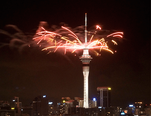 CROPPED: New Year's Auckland, New Zealand by Dan Eggenschwiler