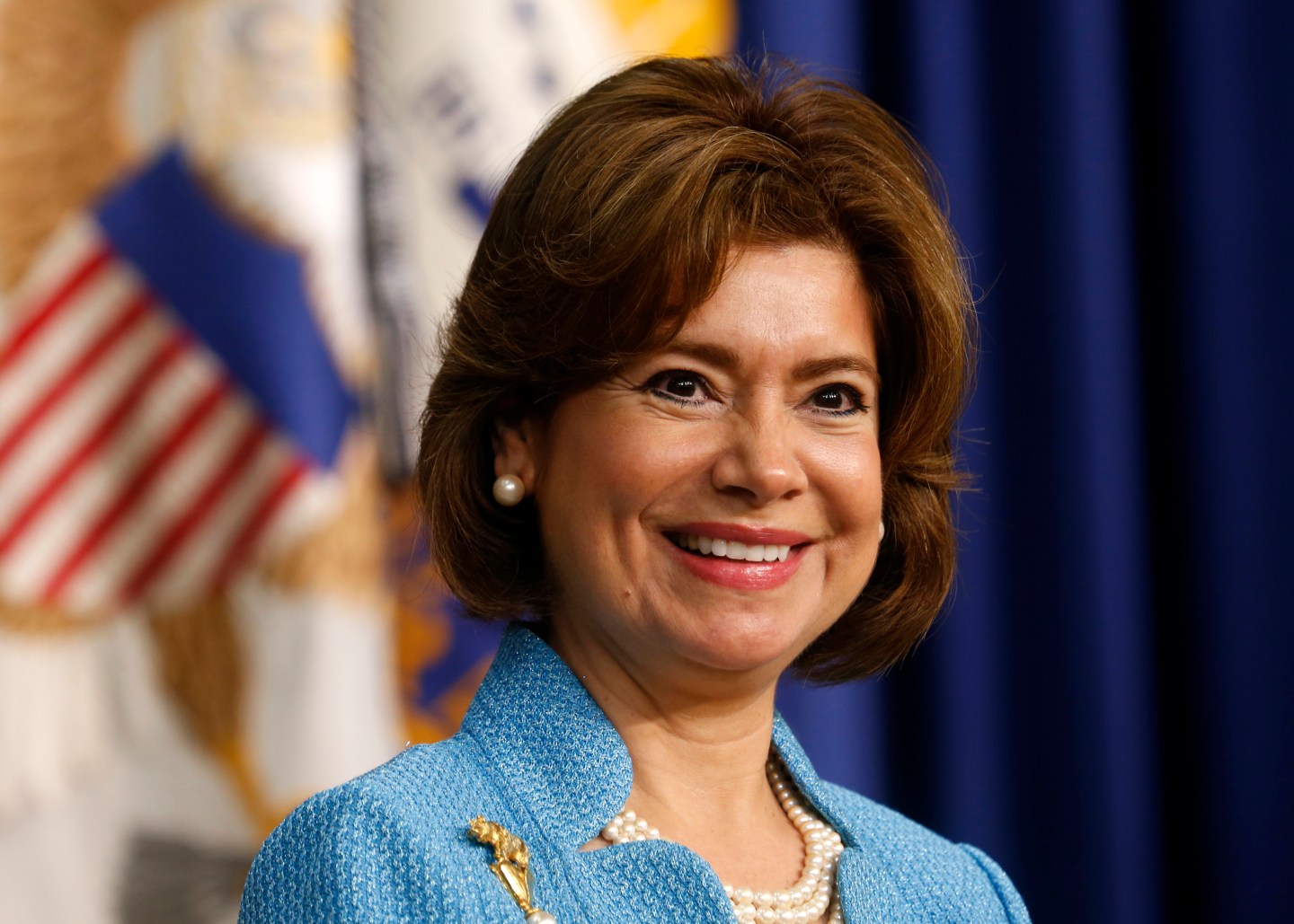 Ceremonial swearing-in of Maria Contreras-Sweet at the White House in Washington