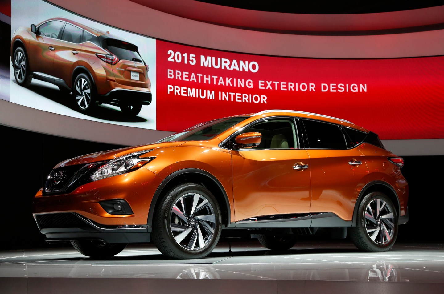 The 2015 Nissan Murano is seen in its North American debut at the Los Angeles Auto Show in Los Angeles, California