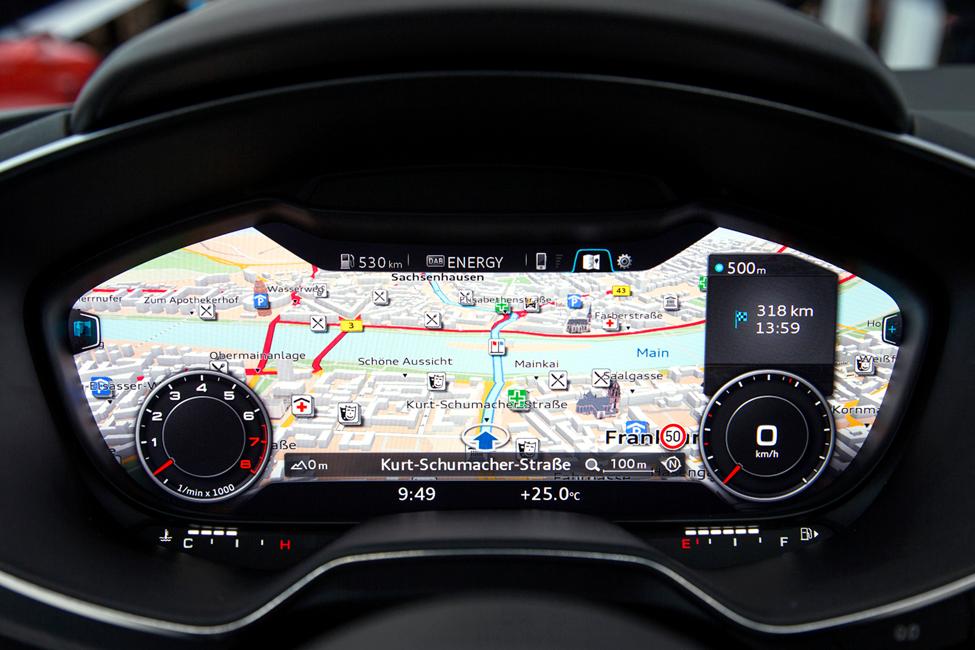 Audi TT's virtual cockpit
