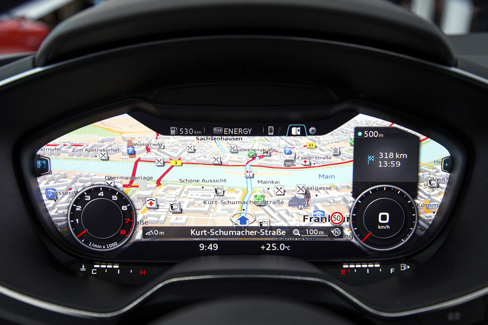 Audi TT's virtual cockpit