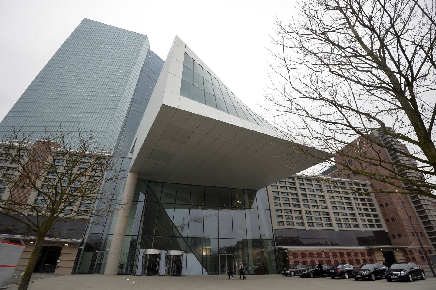 Mario Draghi Holds First Press Conference In New ECB Headquarters