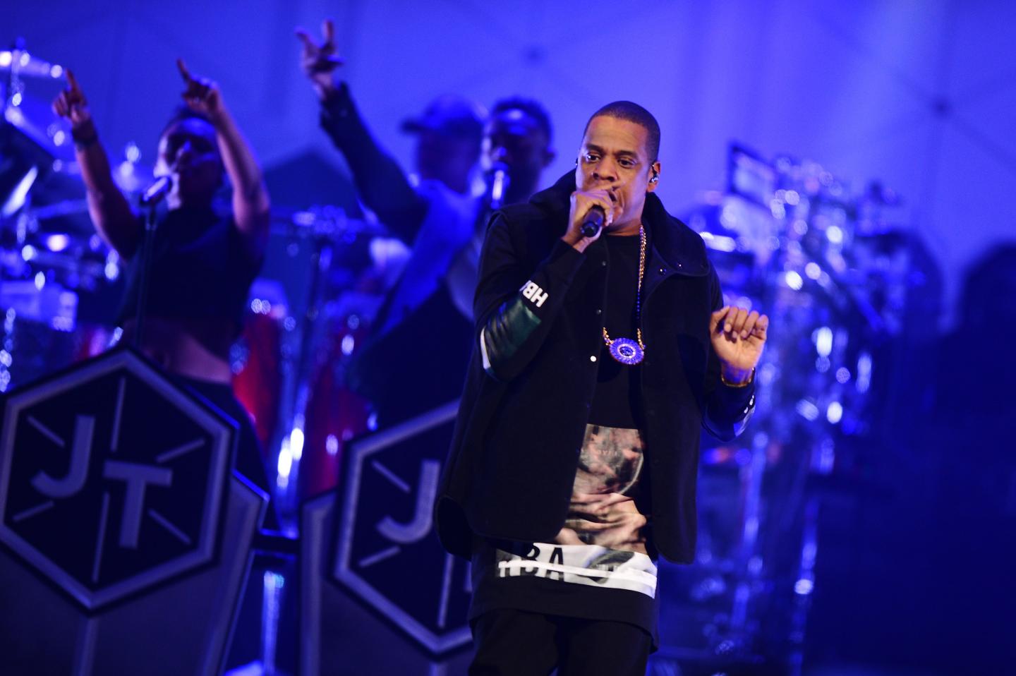 Justin Timberlake performs on stage at Barclays Center on December 14, 2014 in the Brooklyn borough of New York City.