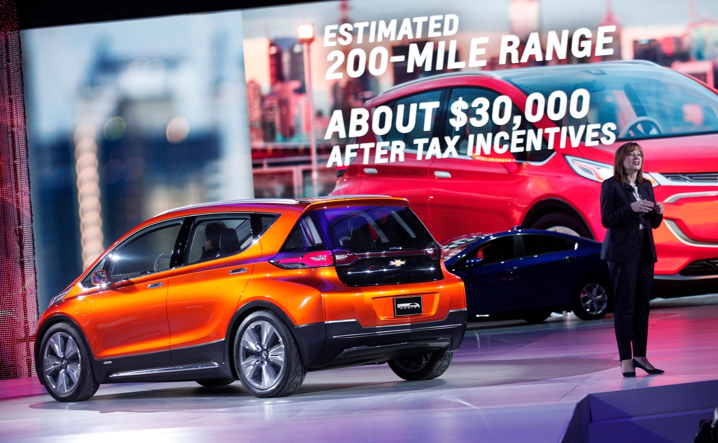 Lightning in a sedan? GM reveals the Chevrolet Bolt