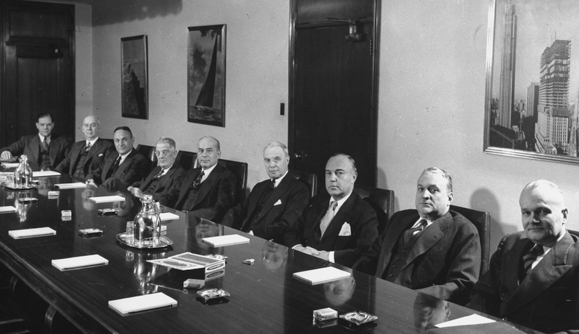 white men board 1946