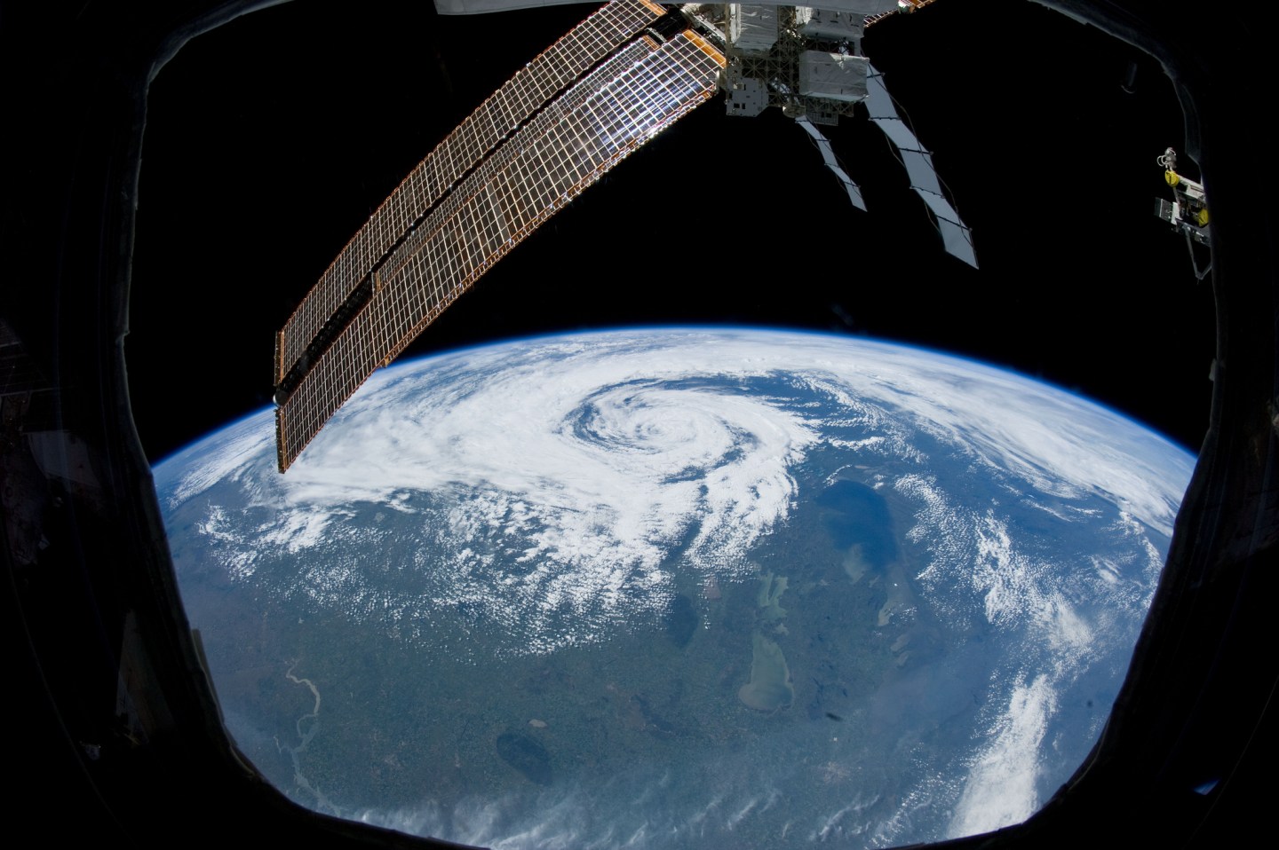 NASA space Non-Tropical Cyclone Over Canada (NASA, International Space Station, 06/27/12)