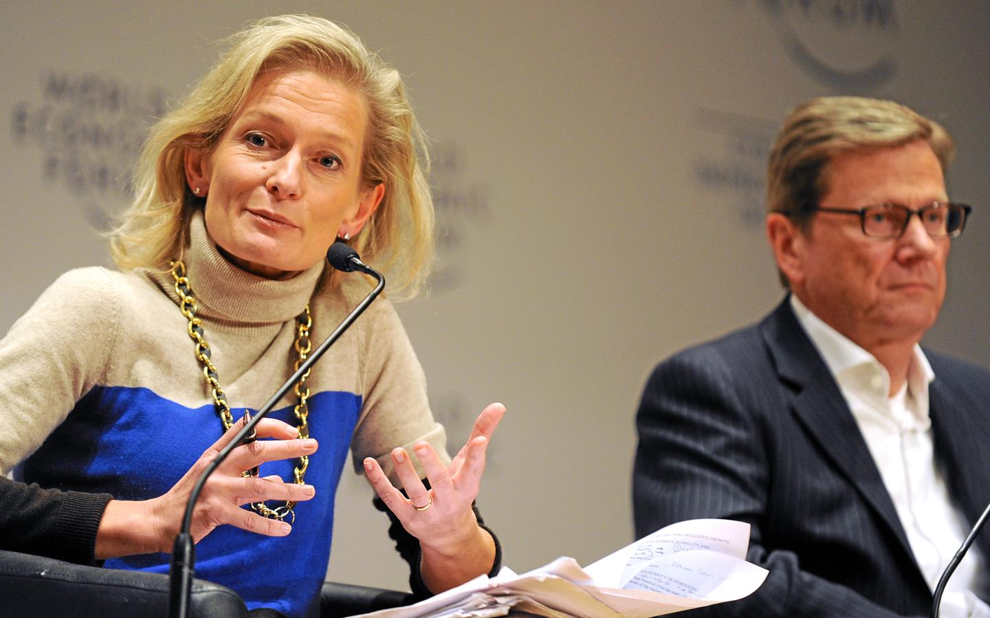 Open Forum: Eurozone - Solidarity or Domination?:  Zanny Minton Beddoes, Guido Westerwelle