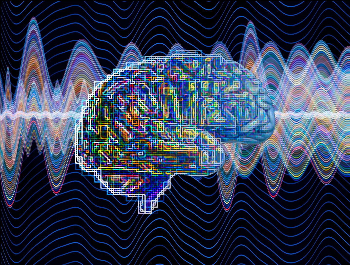 Artificial intelligence, cyber brain, illustration