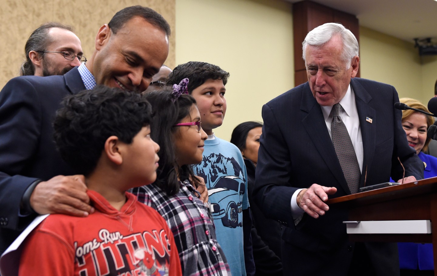 Adolfo Martinez, Miranda Martinez, Emilio Martinez, Luis V. Gutierrez, Steny Hoyer