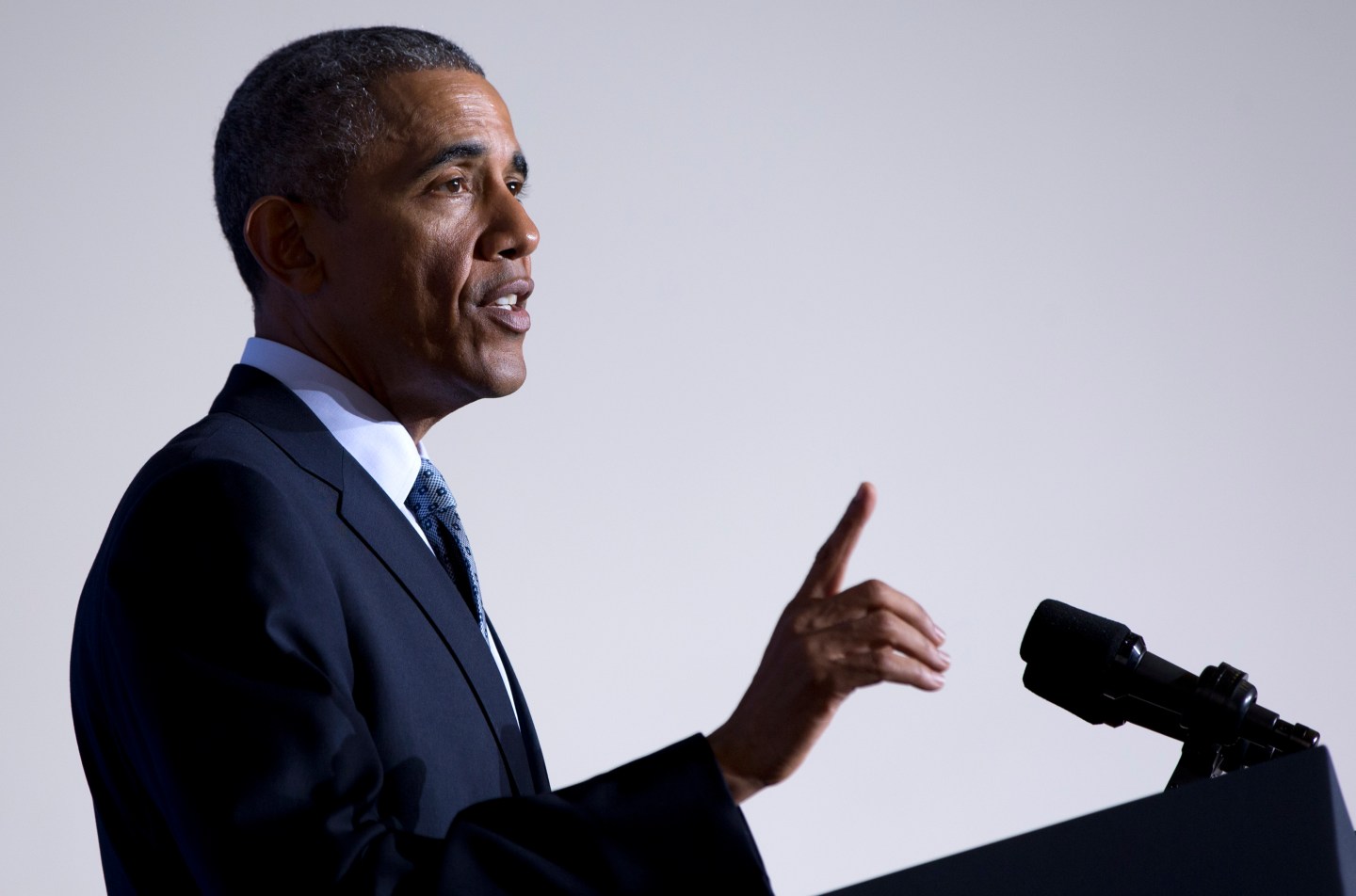 President Barack Obama speaks at the Federal Trade Commission (FTC) offices at the Constitution Center earlier this year. (AP Photo/Carolyn Kaster)