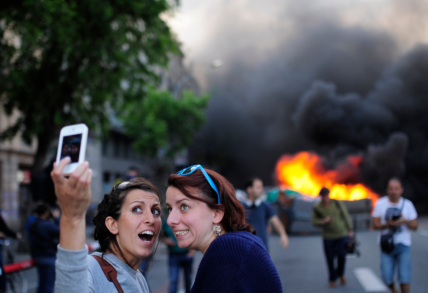 APTOPIX Spain Financial Crisis