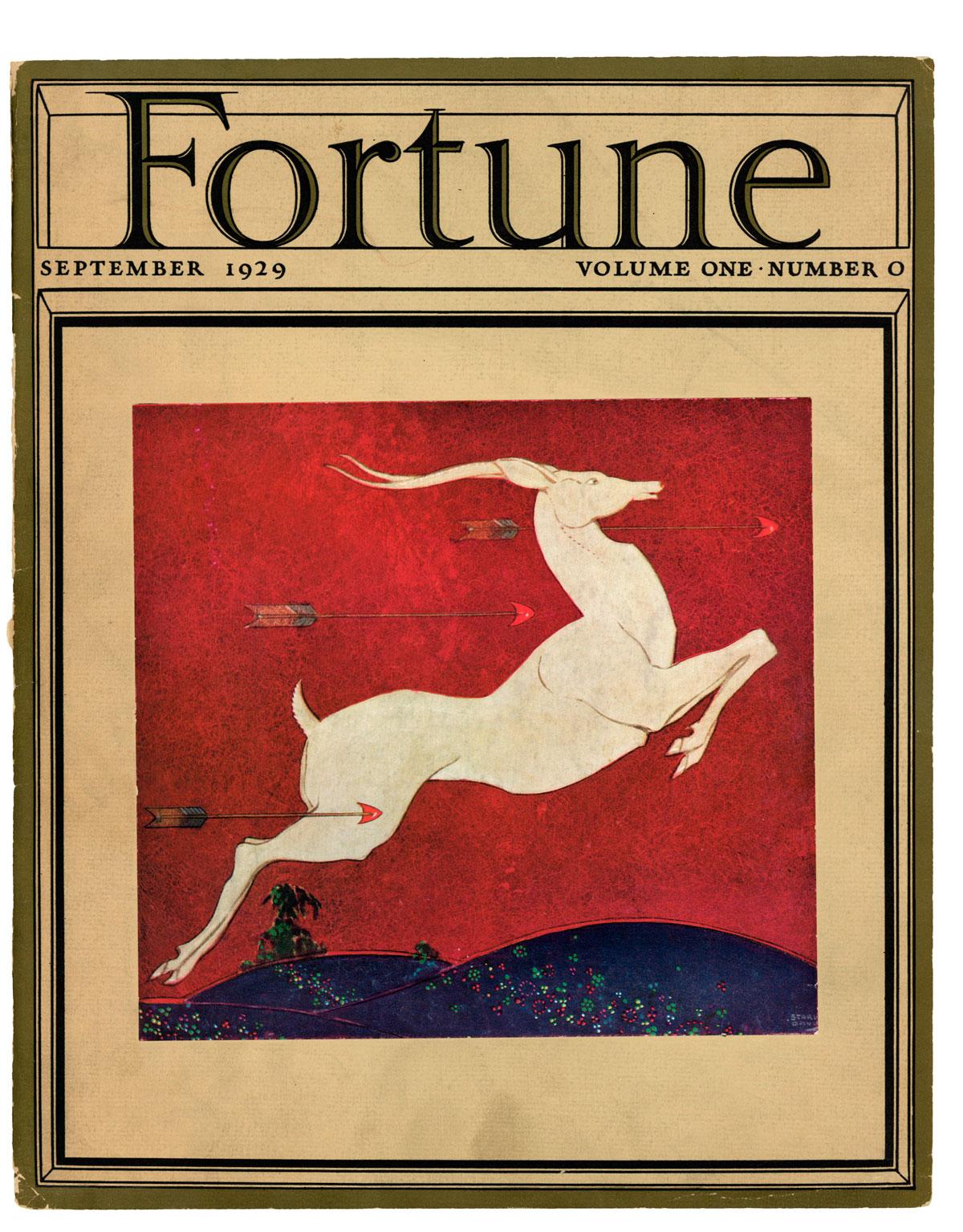 Fortune prototype issue Volume 1, Issue 0, September 1929