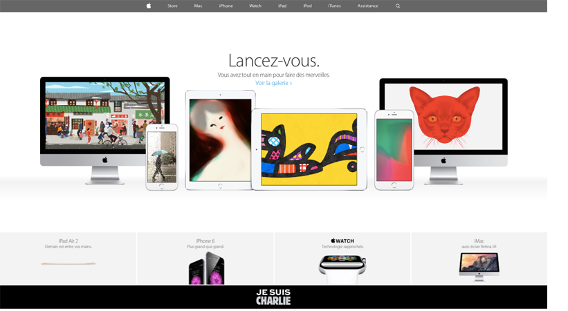 Apple France: ‘Je suis Charlie’
