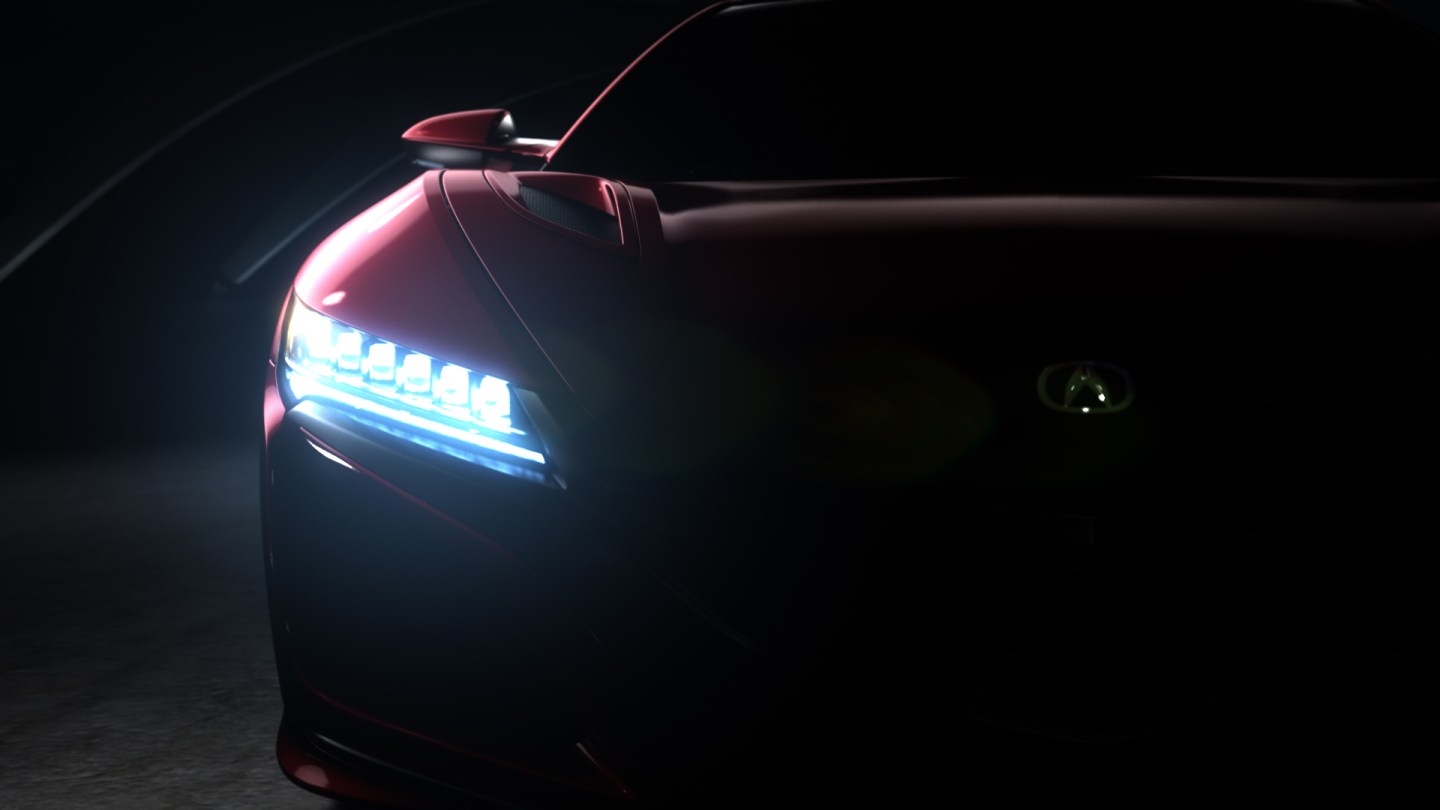 Acura NSX Production Model Teaser Image