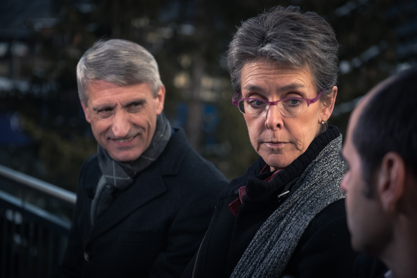 Sander van &#8216;t Noordende, Beth Brooke-Marciniak and Antonio Simoes sit on an informal panel at Davos on the LGBT workforce.